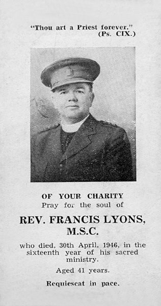 Fr. Francis Lyons - Rembrance Card