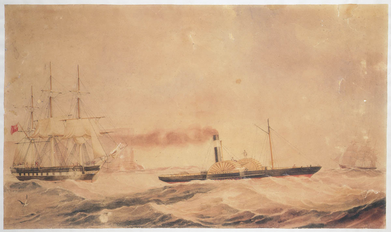 The 'Ellenborough' under tow: 1854-1862
